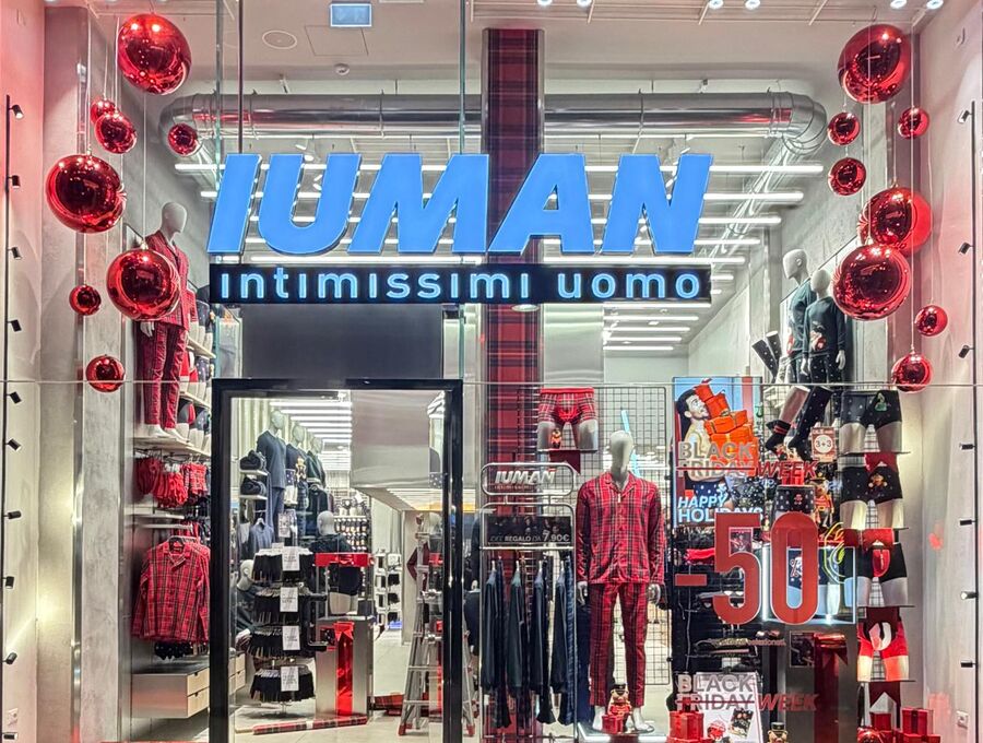 Intimissimi Uomo vetrina natalizia